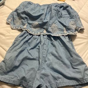 Blue summertime romper